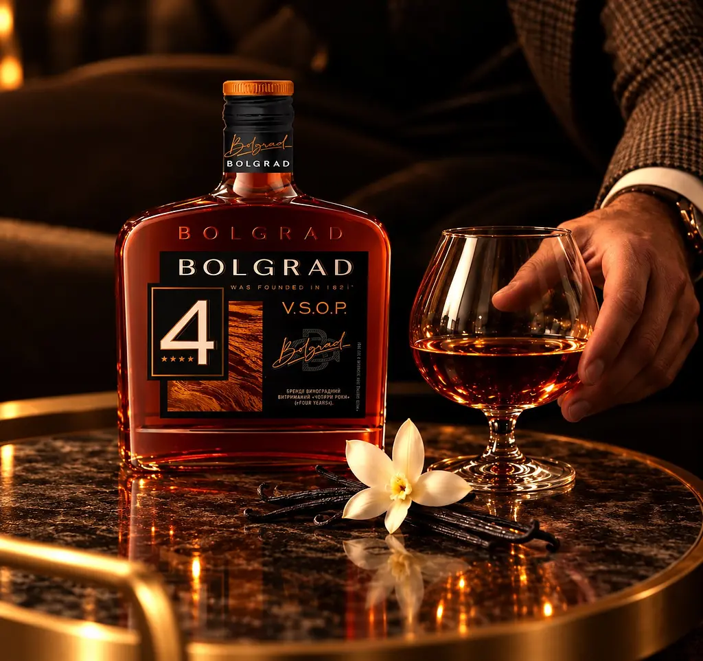 Бренді Bolgrad VSOP 4 зірки 40% 0.25 л - фото 8