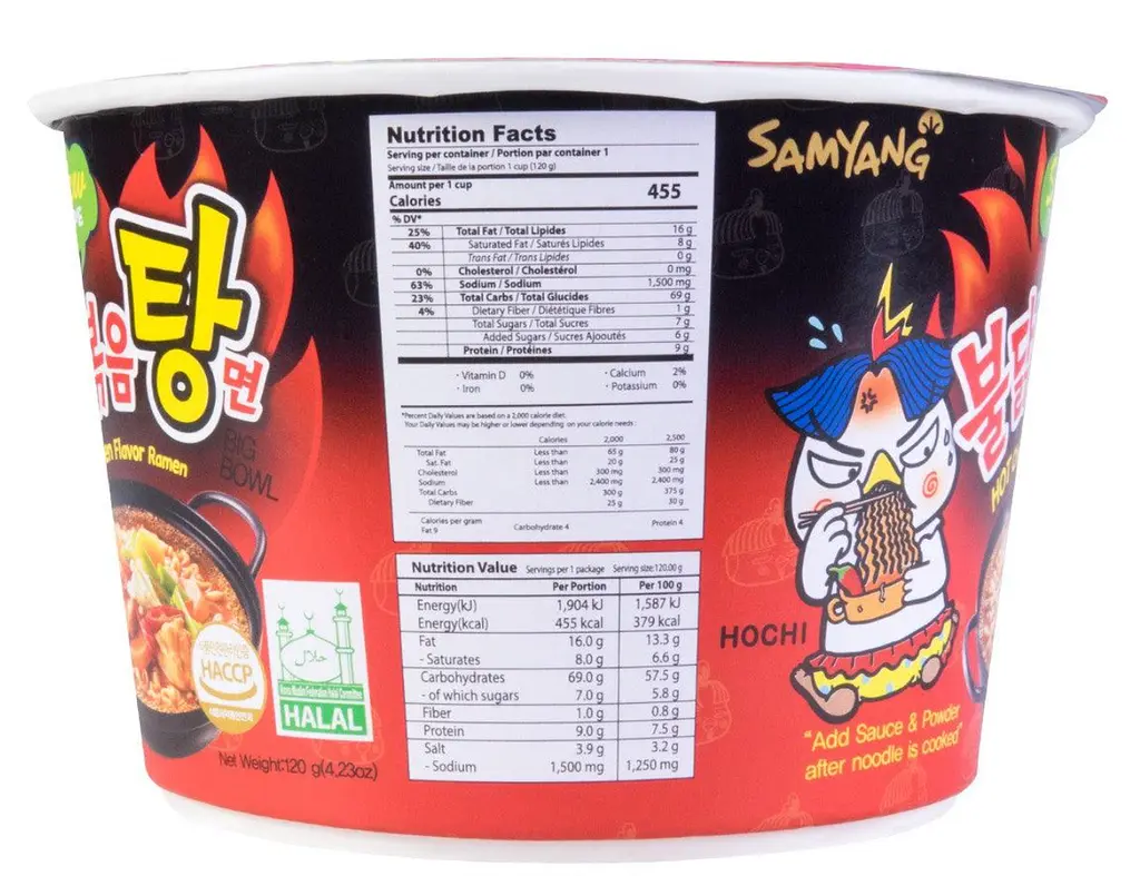 Локшина швидкого приготування Samyang Buldak Hot Chicken Ramen 120г - фото 4