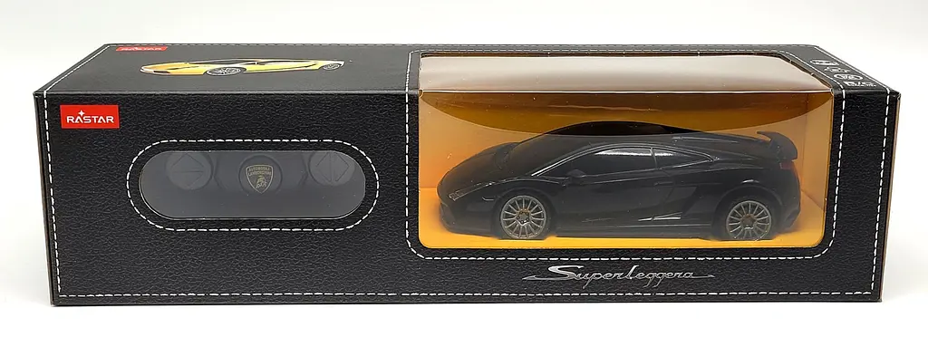 Машинка Rastar Lamborghini Superleggera на управлении 1:24 черный 26300 - фото 3