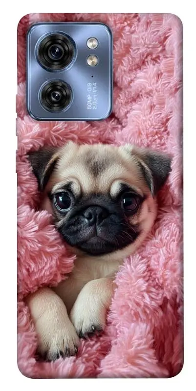 TPU чохол Demsky Мопс у ніжностях для Motorola Edge 40