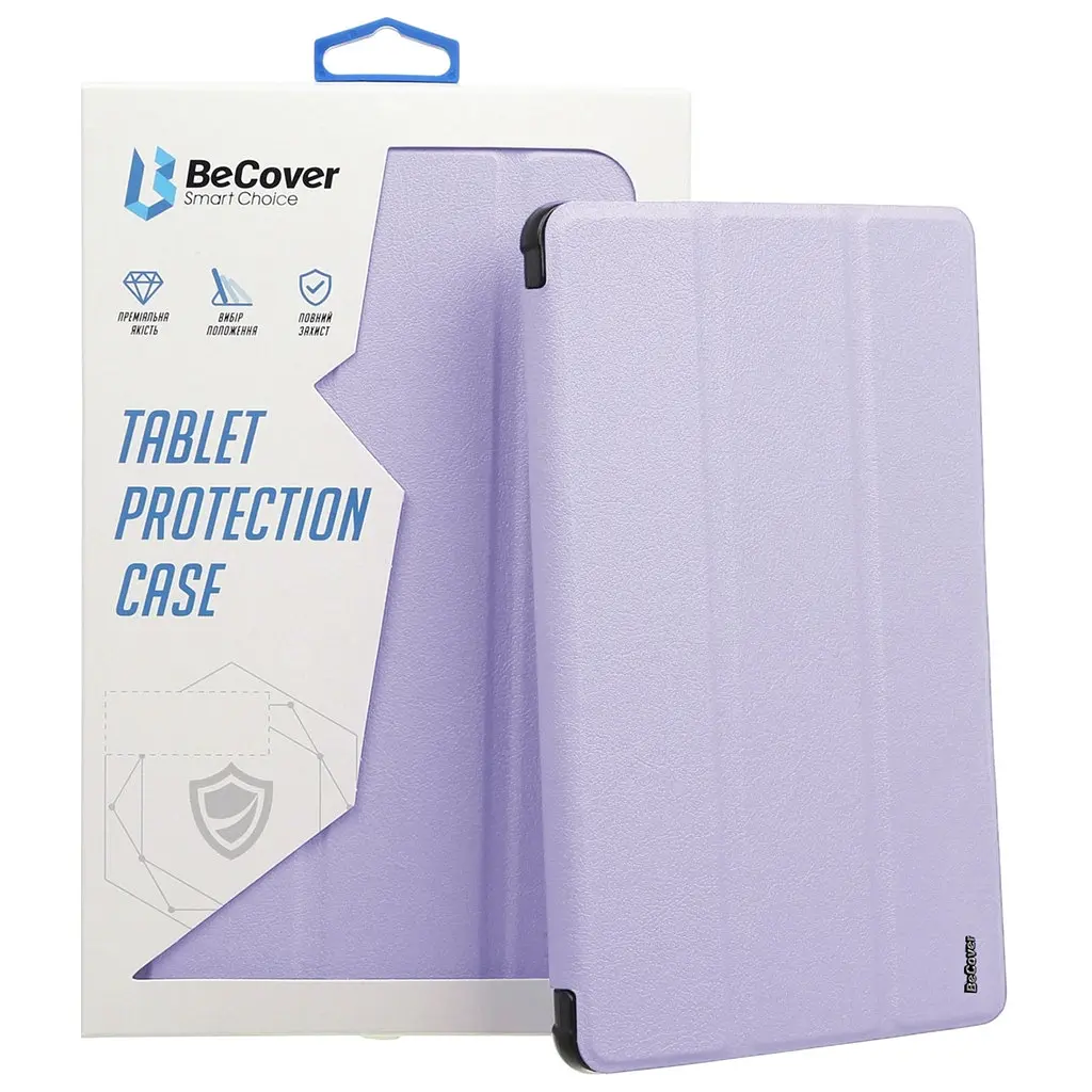 Чохол-книжка BeCover Ultra Slim Прозорий з кріпленням Apple Pencil для Apple iPad Air (4/5) 2020/2022 10.9" Пурпуровий