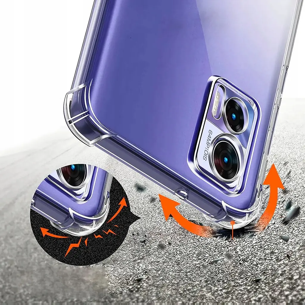 Панель BeCover Anti-Shock для Motorola Edge 50 Fusion Clear (712307) - фото 4