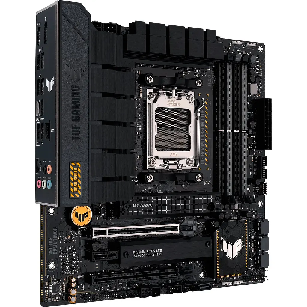 Материнская плата Asus TUF Gaming B650-PLUS sAM5 B650 4xDDR5 M.2 HDMI DP mATX - фото 3