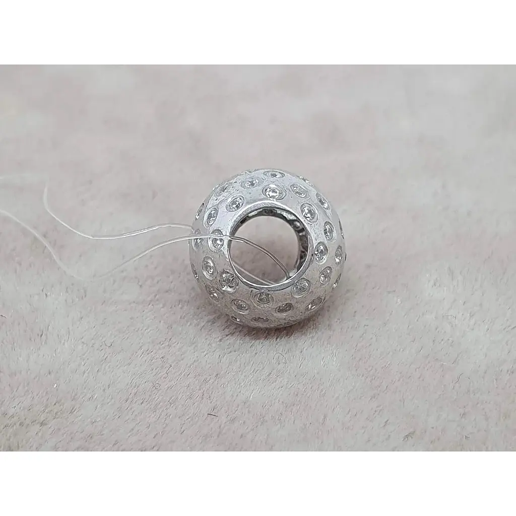 Срібна підвіска-шарм Qvaliz з фіанітами. 903-00866 - фото 2