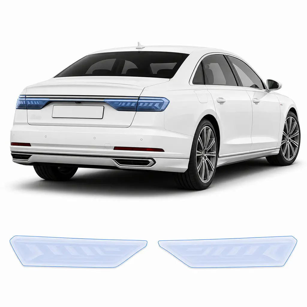 Антигравійна захисна бронеплівка за лекалами для Audi A8 D5 2017-2021 - задні ліхтарі стопи