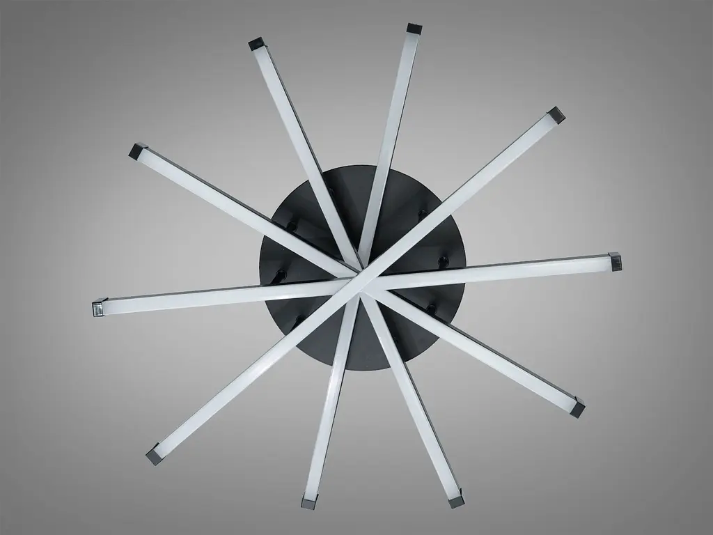 Потолочная LED люстра Romin Romin черная 70W 5 модулей - фото 4
