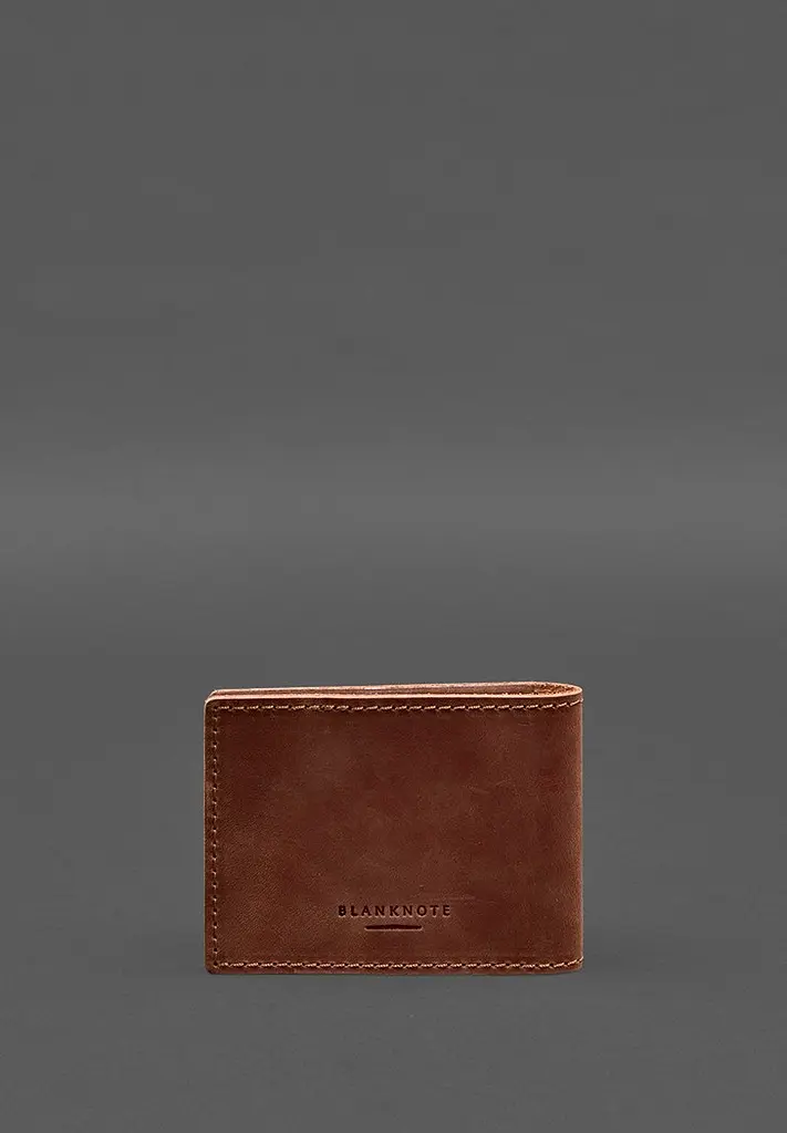 Шкіряна обкладинка для посвідчення інваліда війни світло-коричнева Crazy Horse - фото 4