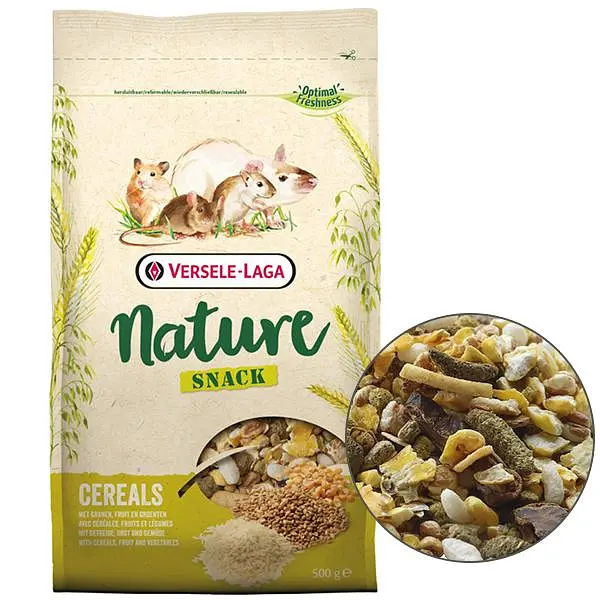 Додатковий корм для гризунів Versele-Laga Nature Snack Cereals Верселе-лага Натюр Снеки Злаки 500 г (614389)