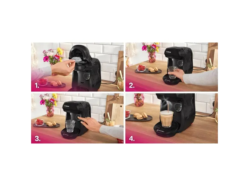 Капсульна кавоварка еспресо Bosch Tassimo Happy friendly black TAS102E - фото 4
