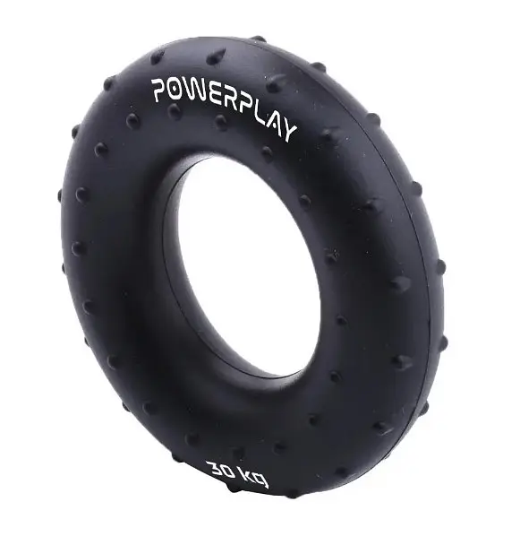 Еспандер кістьовий PowerPlay силіконовий PP-4338 Hand Grip Hard 30 кг Чорний (PP_4338_Black_30kg) - фото 2