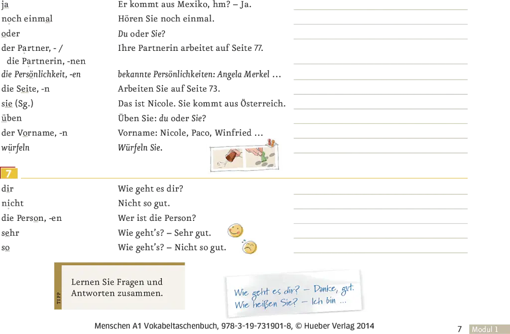 Menschen A1. Vokabeltaschenbuch - Даніела Нібіш - фото 6