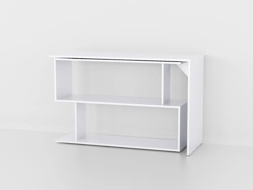 Стіл комп'ютерний кутовий Forte Alma 1200x770x500 Білий (id27-0000-41-white) - фото 3