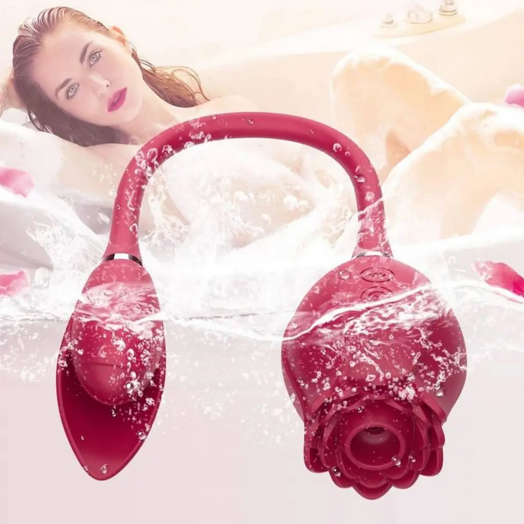 Вакуумний стимулятор клітора з вібрацією Boss Series Miss Coyness червоний - фото 3