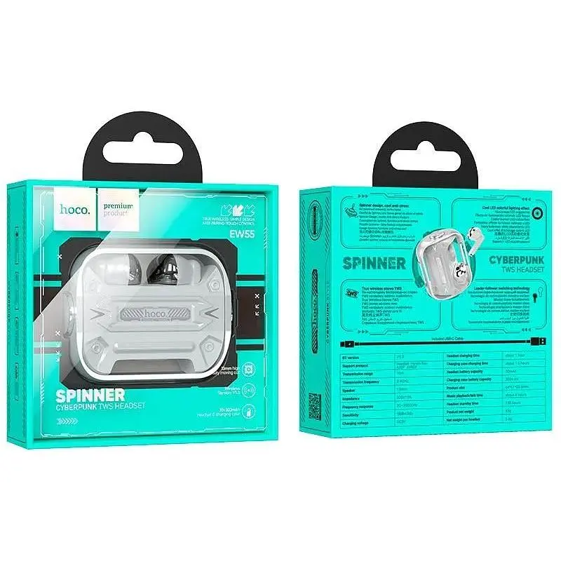 Наушники Hoco EW55 Trendy BT gaming headset беспроводные серебристые - фото 4