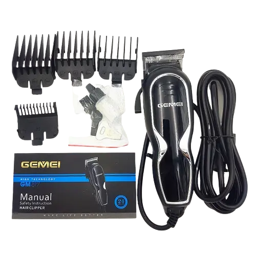 Машинка для стрижки волосся Gemei GM-817 безшумна та потужна чорний (lp-87772_502) - фото 4
