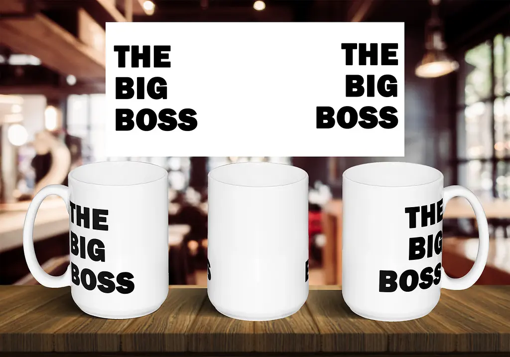 Чашка "The Big Boss" 425, Білий