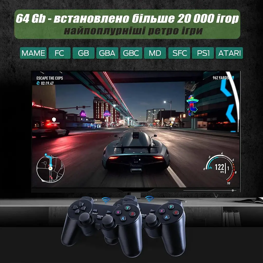 Игровая приставка Game Stick HDMI 4K мини портативная 64 - фото 5