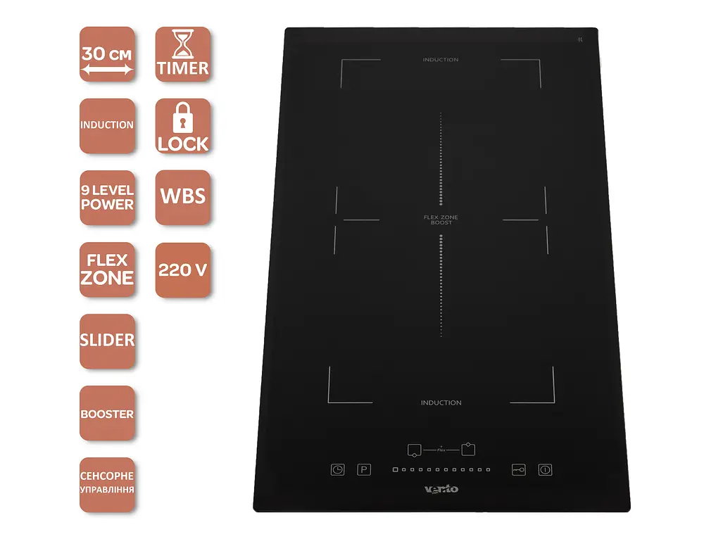 Варочная поверхность Ventolux HI 32 TC FBS FZ SL - фото 2