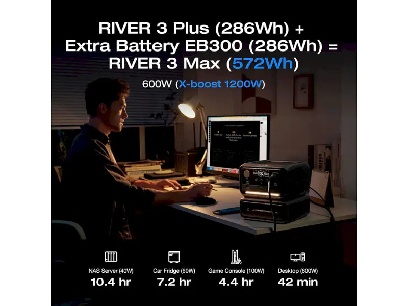 Комплект зарядної станції EcoFlow RIVER 3 Max (EFRIVER3Max-EU-CBOX) - фото 11