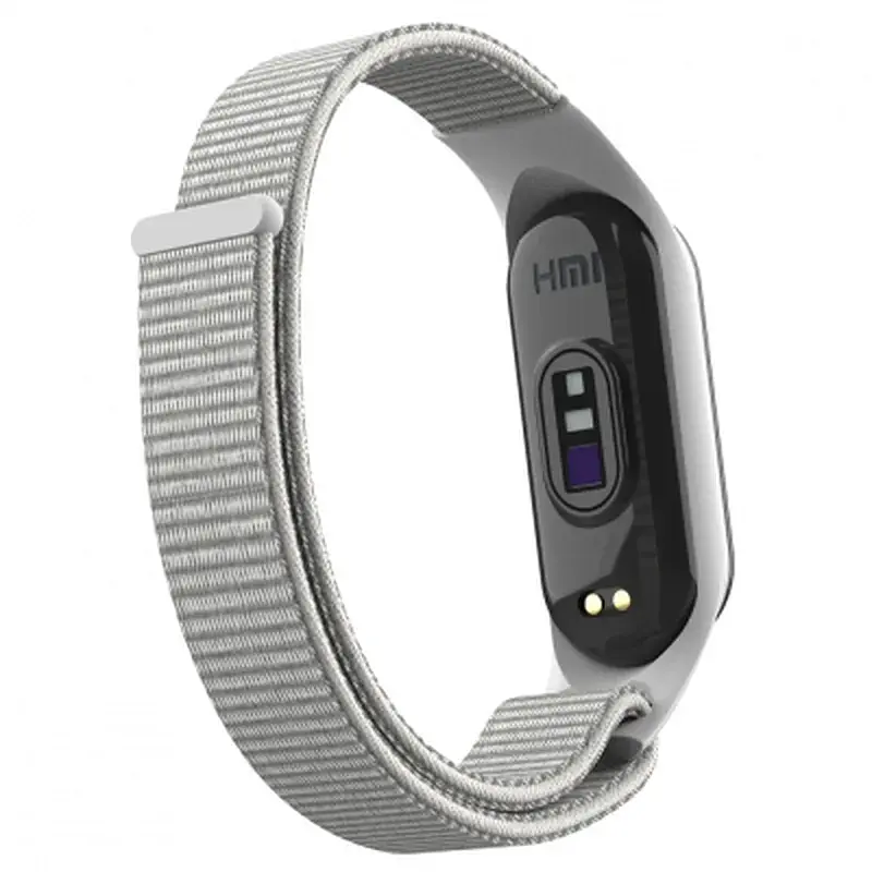 Ремінець до фітнес браслета Armorstandart нейлоновий для Xiaomi Mi Band 7/6/5/4 White (ARM67840) - фото 2