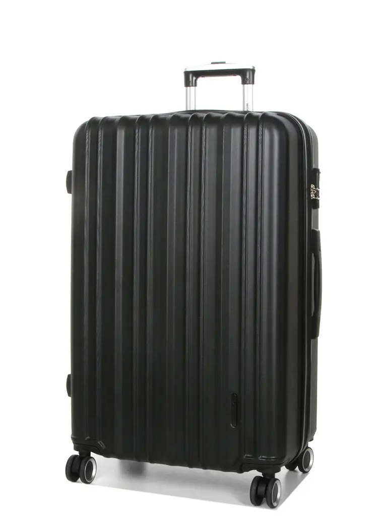 Валіза полікарбонат велика (L) Airtex 623 98л 76x49x29см Чорний (Black)