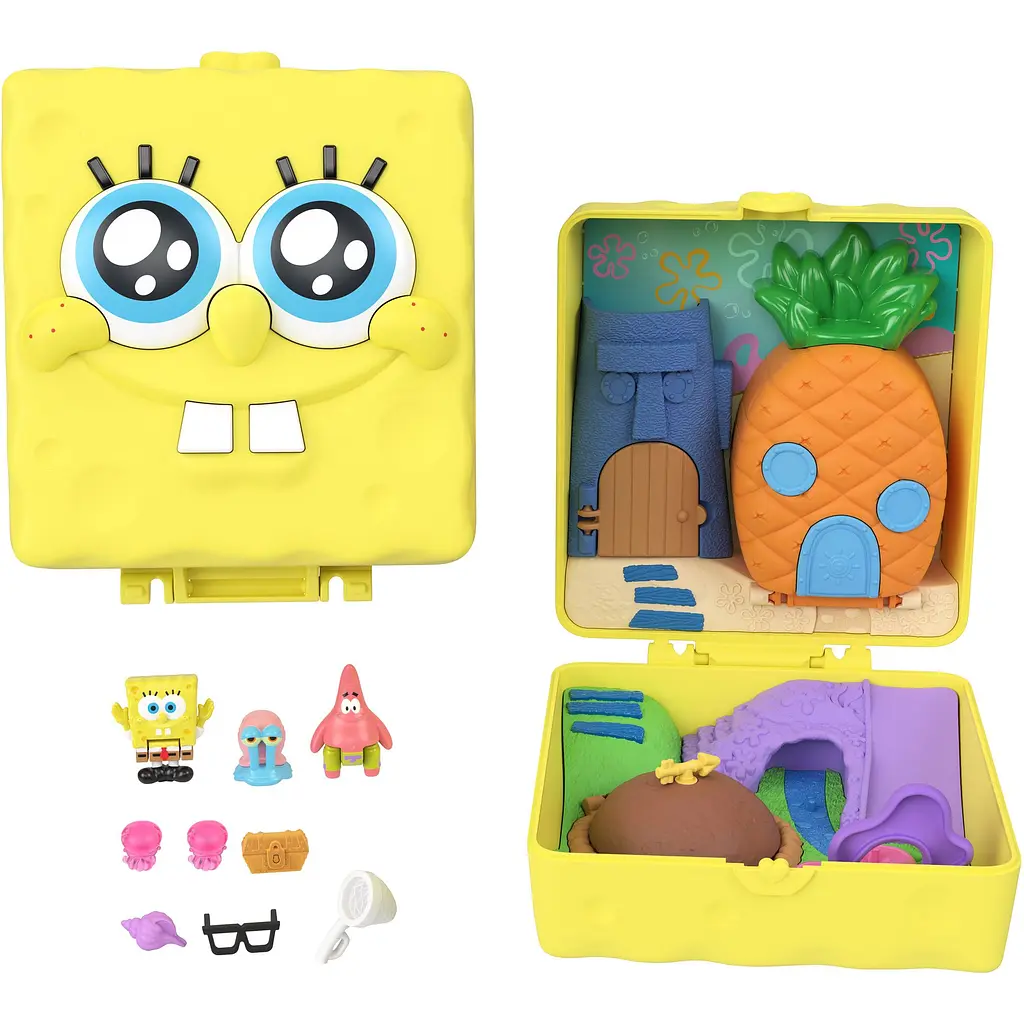Набір Mattel Polly Pocket Губка Боб Квадратні штани з мікрофігурками (JKC84) - фото 2