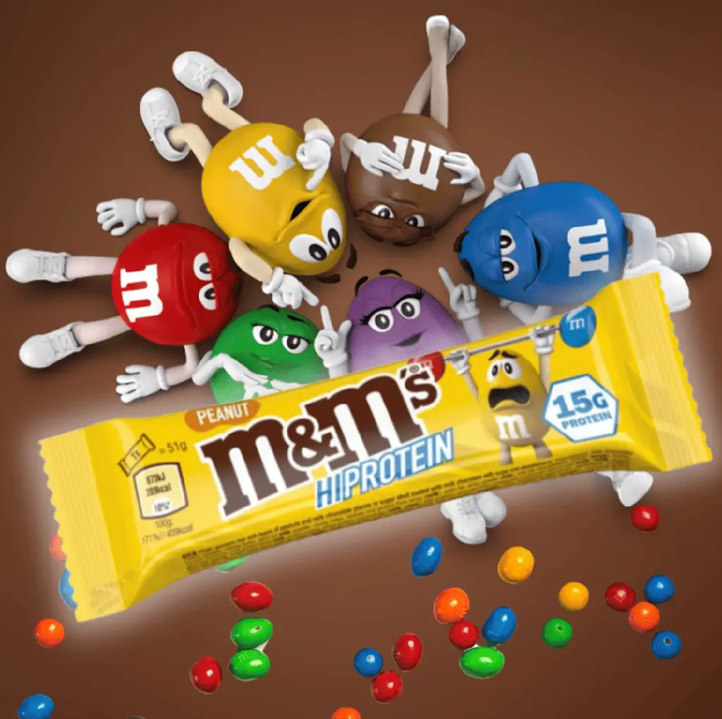 Шоколадний батончик M&M's Hi Protein Peanut Milk Chocolate Bar 51 г - фото 6