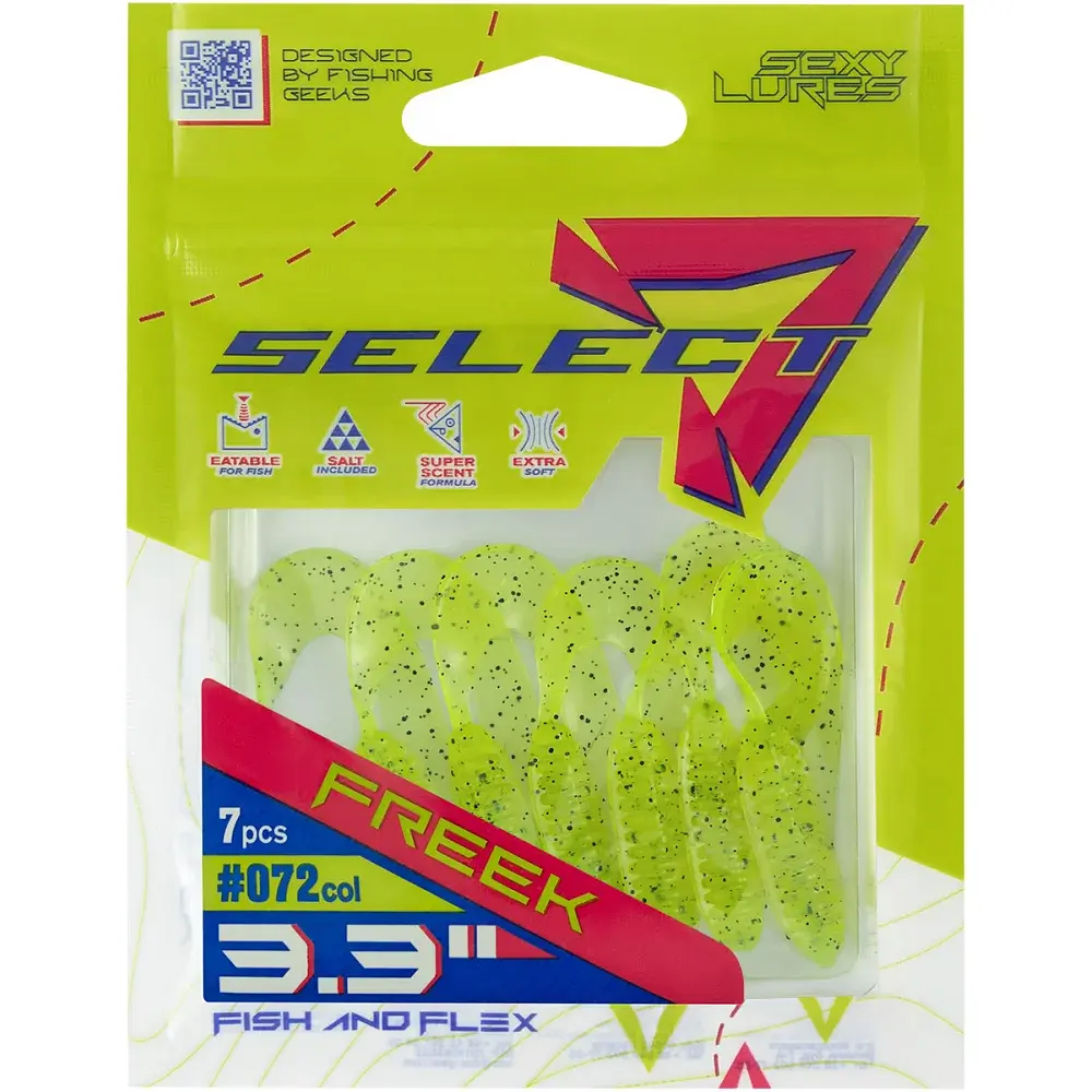 Силікон Select Freek 3.3" 072 FE (7 шт/уп) - фото 2