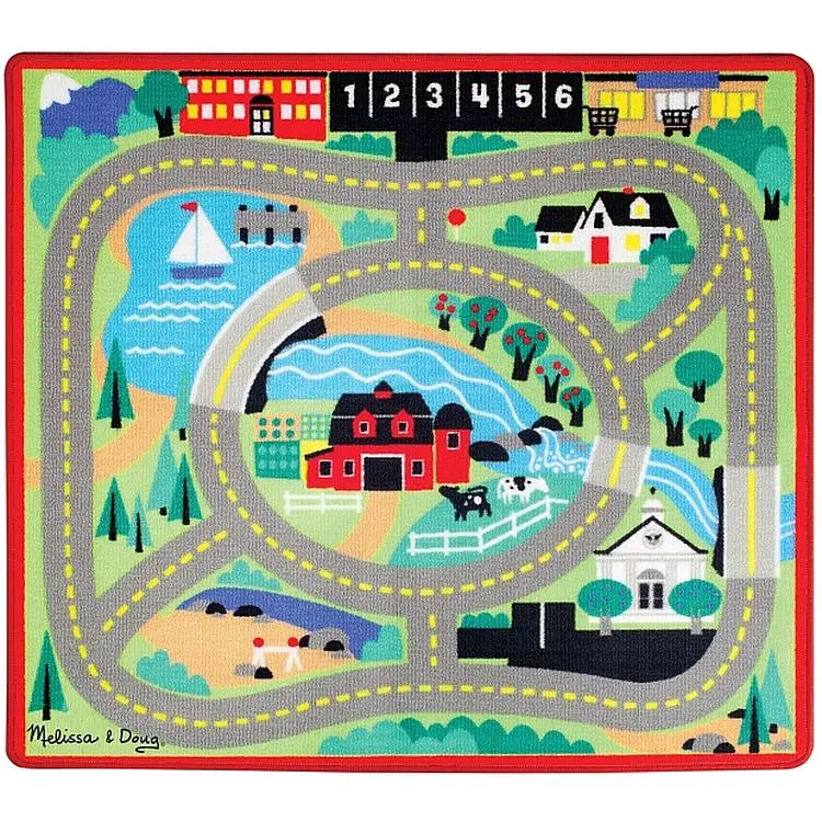 Килимок ігровий Melissa & Doug Міська дорога з машинками (MD19400) - фото 3