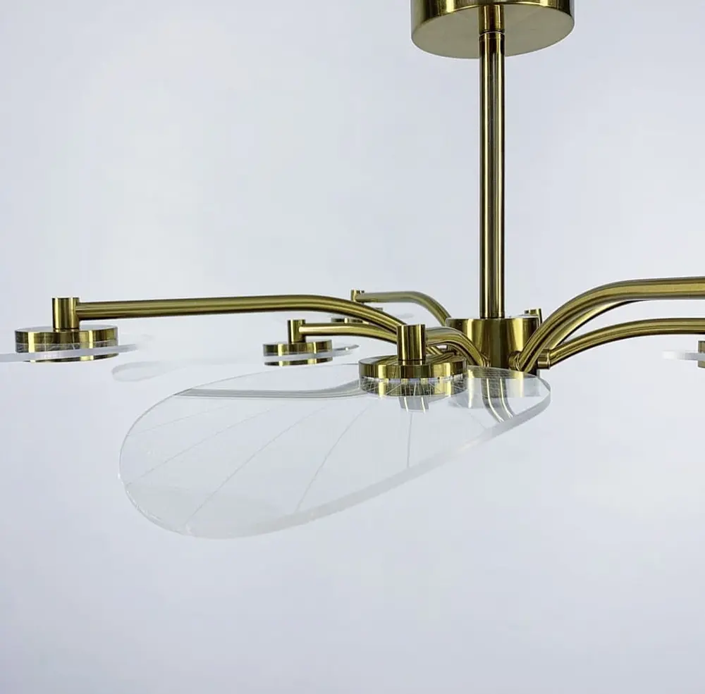 Потолочная люстра с лепестками из прозрачного акрила Ст. C 11-850 | Line F - фото 7