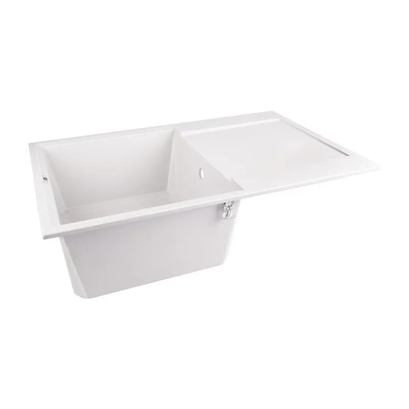 Кухонна мийка Lidz 790x495/230 WHI-01 (LIDZWHI01790495230), Білий - фото 4