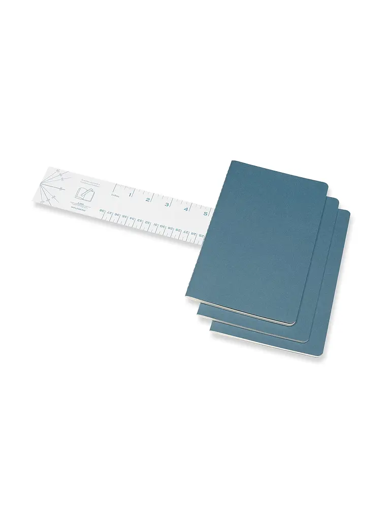 Записник Moleskine Cahier середній, Лінійка Жвавий Блакитний (CH016B44) - фото 2
