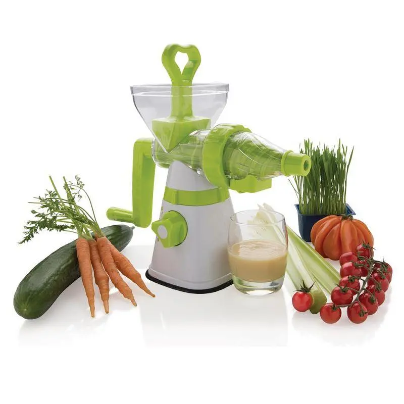 Соковижималка cоковитискач ручний шнековий багатофункціональний Guoyuan XD Design Manual Slow Juicer, Meileyi Салатовий 84797 - фото 4