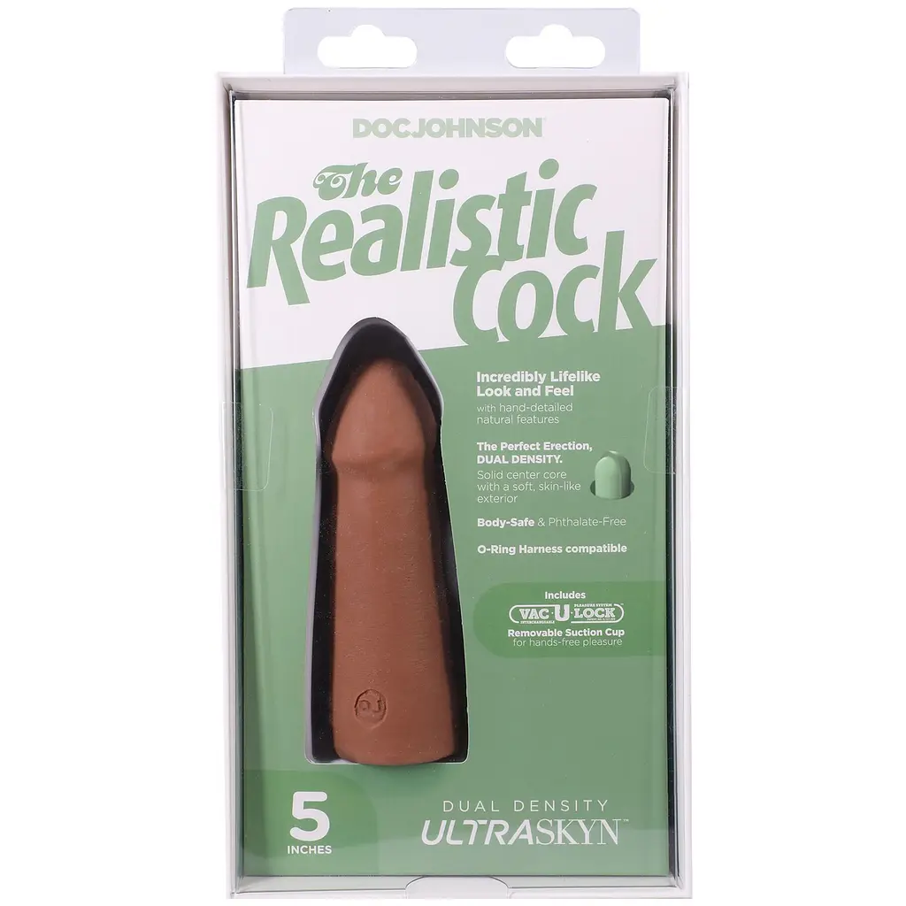 Фалоімітатор Doc Johnson The Realistic Cock ULTRASKYN 5 Inch, 12.7 см - фото 9