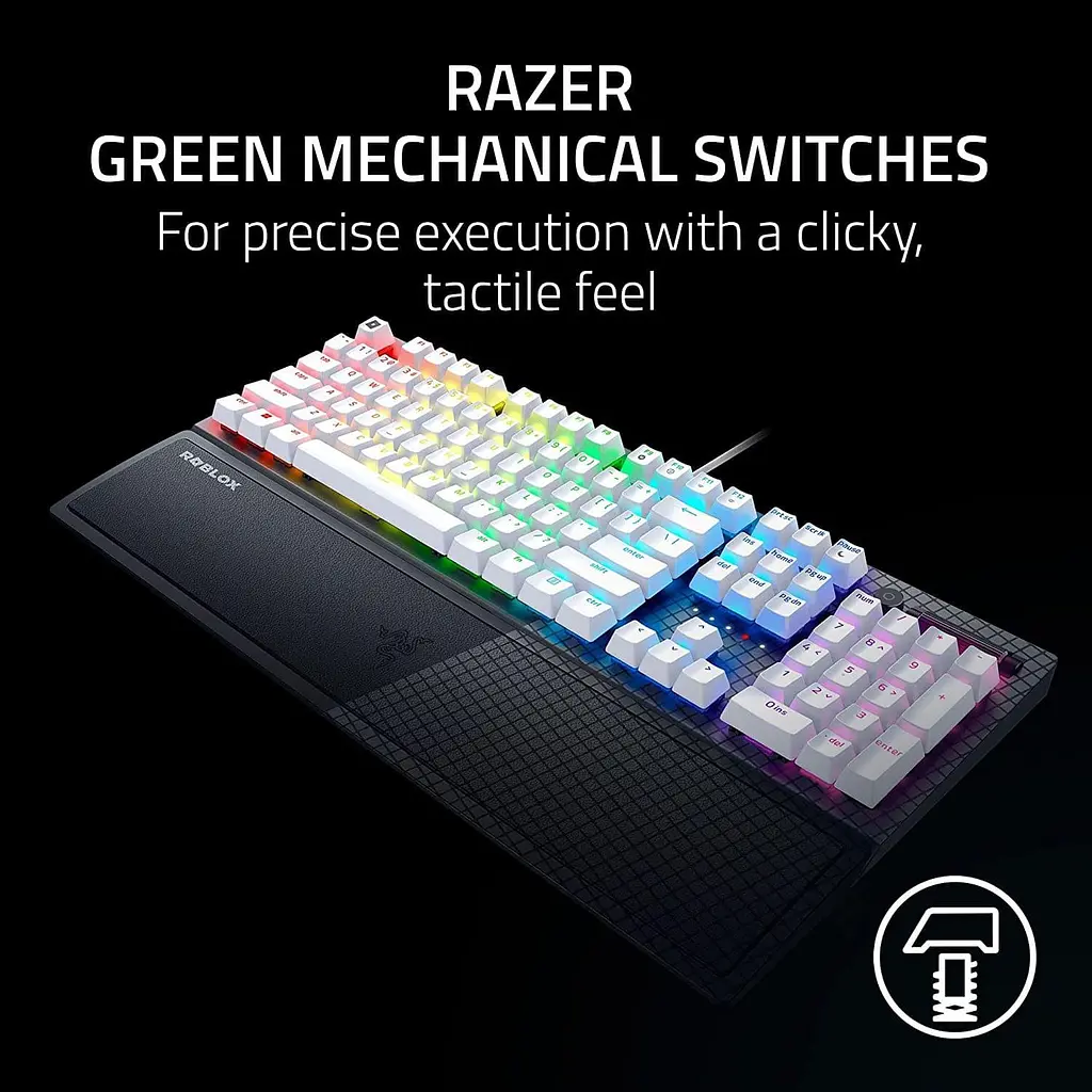Клавіатура Razer BlackWidow V3 Green Switch USB Roblox Edition (RZ03-03542800-R3M1) - фото 8