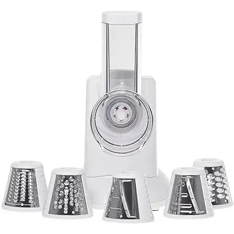 Овочерізка мультитерка електрична Camry CR 4816 з 5 насадками та компактним зберіганням - фото 4