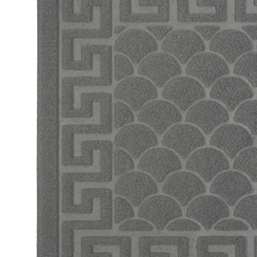 Килимок придверний Eco Fabric Луска без кромки сірий 45 х 75 см (4575-002) - фото 5