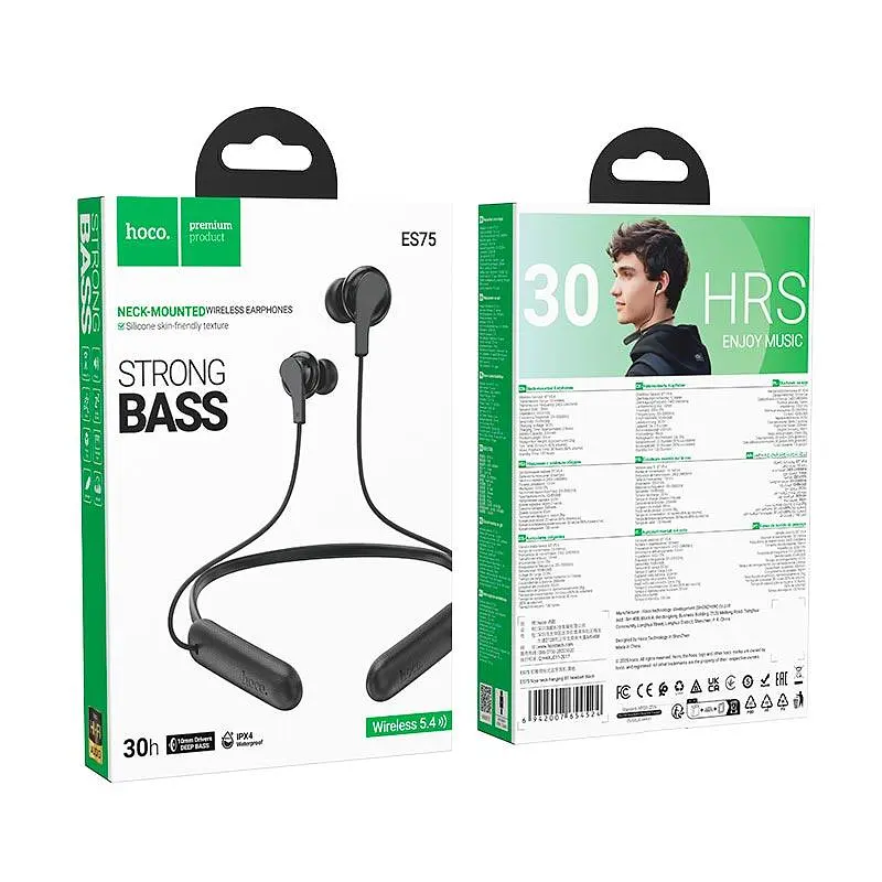 Навушники HOCO Niya neck-hanging BT headset ES75 BT5.4, IPX4, 30H - фото 2