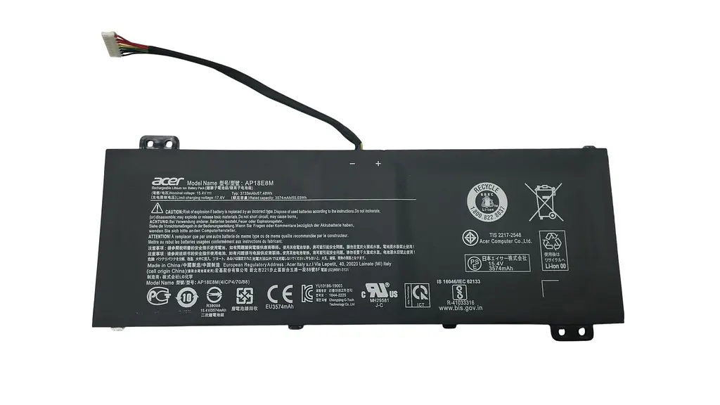 Акумулятор для ноутбука Acer AP18E7M Nitro 7 AN715-51 15.4V Black 3815 mAh - фото 2