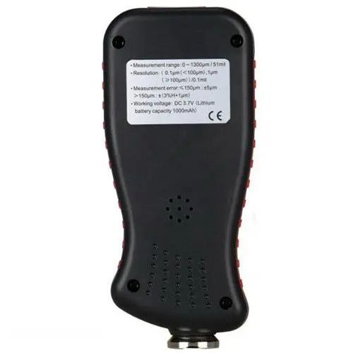 Товщиномір ЛКП HD-дисплей Fe/nFe, 0-1300 мкм BENETECH GT230 - фото 5