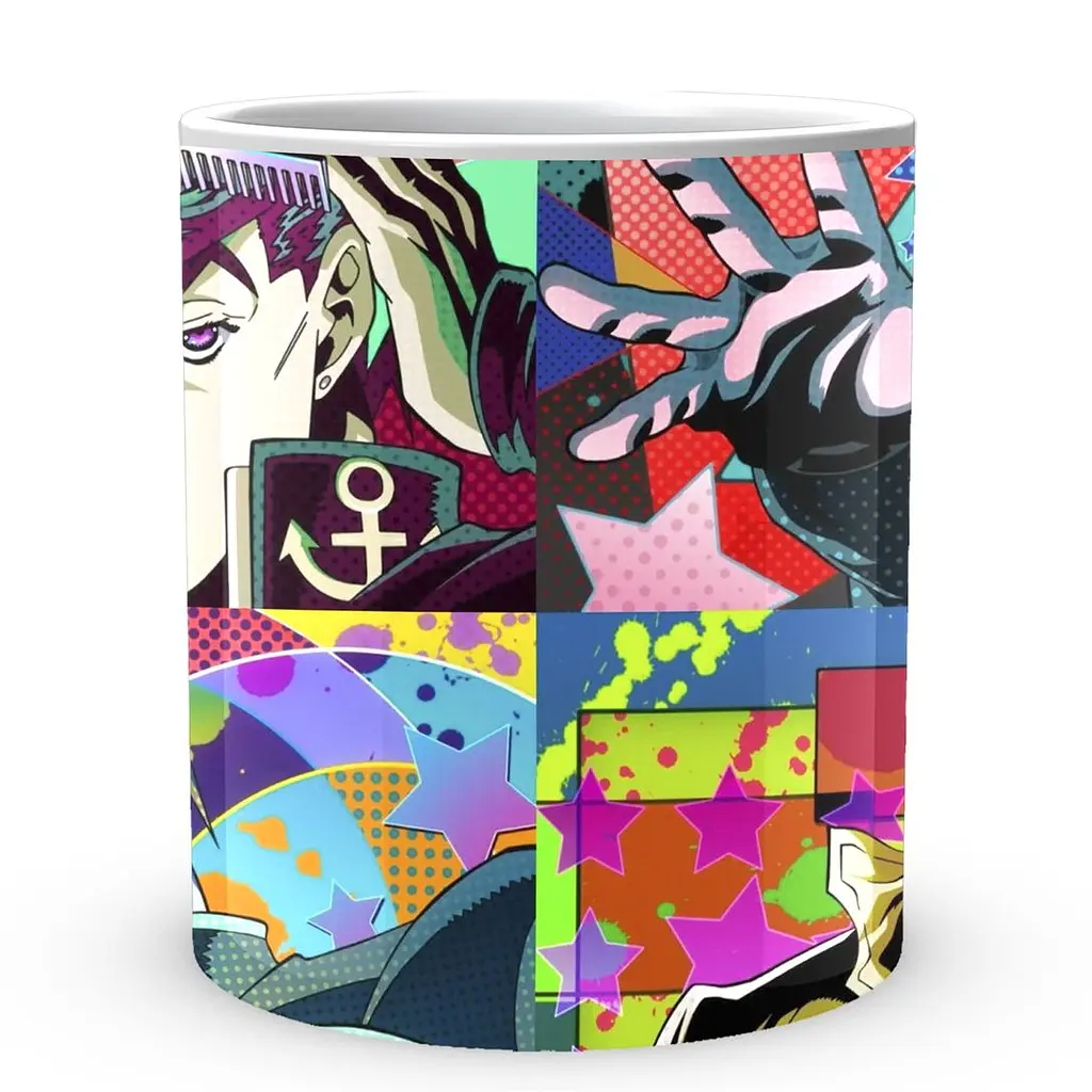 Кухоль GeekLand Неймовірні пригоди ДжоДжо JoJo's Bizarre Adventure Джотаро Окуясу Джоске Коїчі JJ 02.418 330 мл білий - фото 2