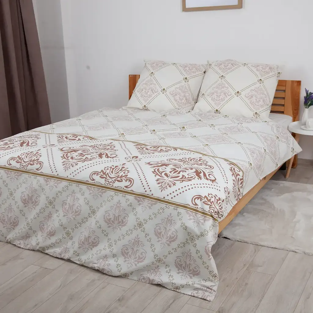 Постільна білизна ТЕП Happy Sleep Duo Glorius ранфорс двоспальна біла - фото 2