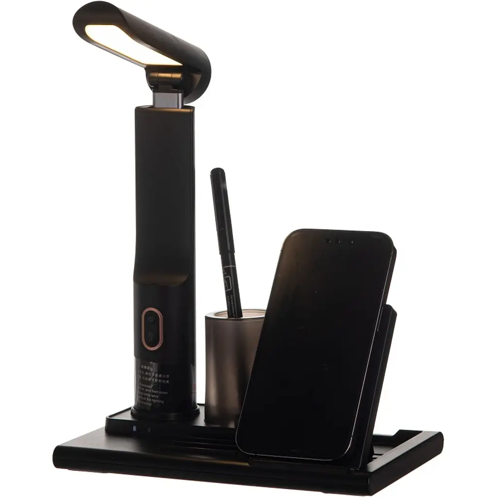 Лампа настільна TheGeneral HaloFlow з бездротовою зарядкою чорна (40041719-01) - фото 2