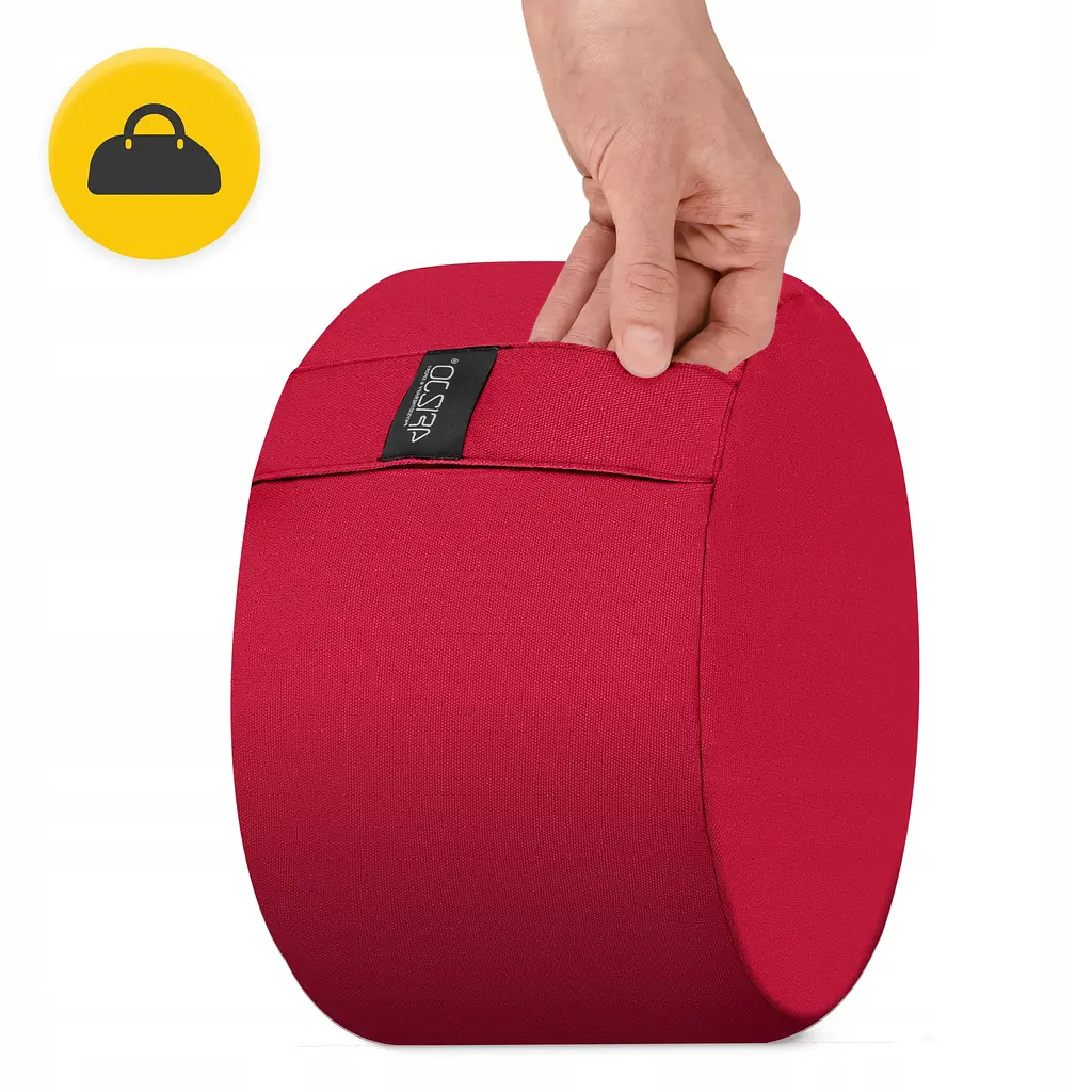 Подушка для йоги та медитації 4FIZJO Zafu кругла 32 x 20 см Red (P-5907739315526) - фото 6