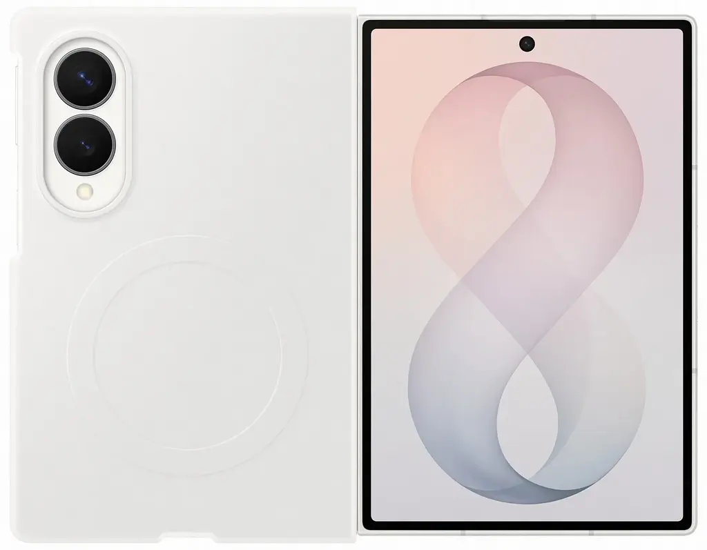Чохол Samsung Fold 8 Wide Silicone Magnet Case EF-EF971CWEGUA White (7292264) - фото 4