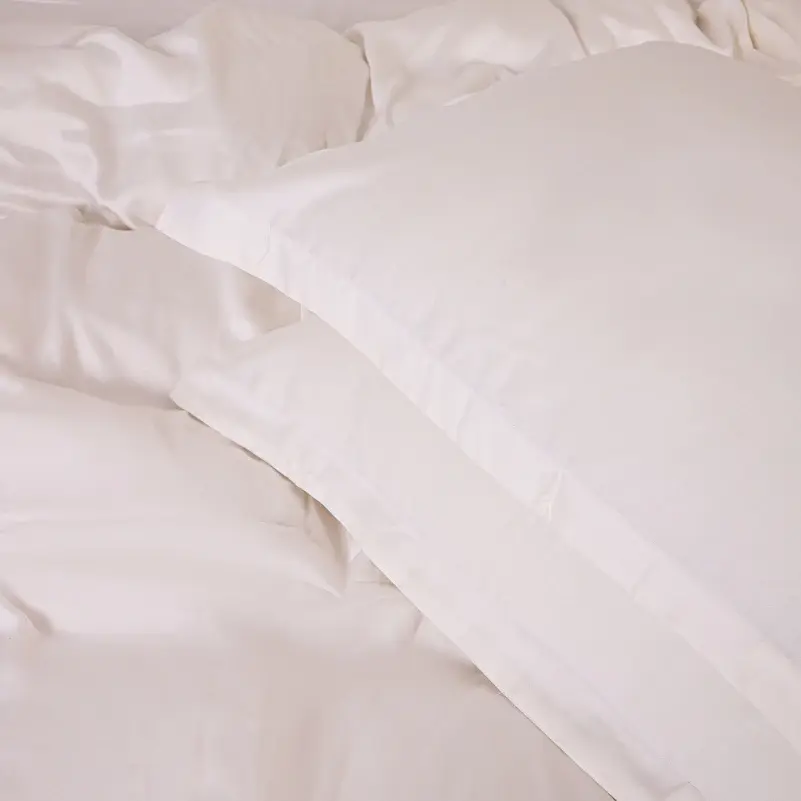 Простыня на резинке MirSon Tencel №01 White 200х200 см (2200009368363) - фото 9
