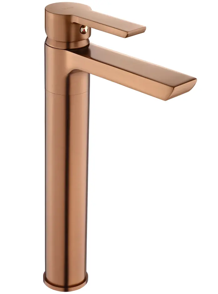Змішувач для умивальника Rea Argus високий brushed copper REA-B3006
