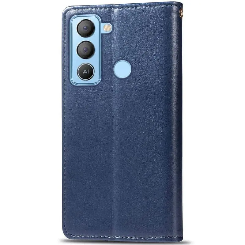 Шкіряний чохол-книжка Getman Gallant (PU) для Tecno Pop 5 LTE Синій - фото 2