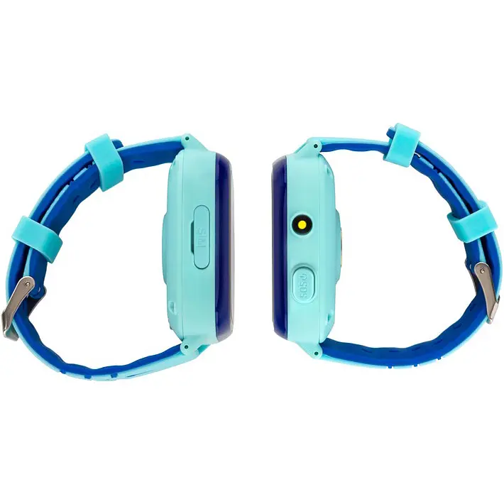 Дитячий водонепроникний смарт-годинник AmiGo GO005 4G WIFI Thermometer Blue [59322] - фото 3