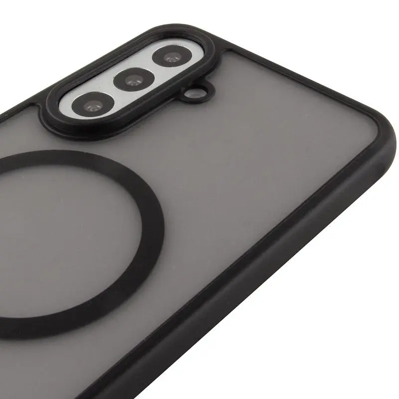 Чохол TPU Bloom with MagSafe для Samsung Galaxy S25 FE Black - фото 4